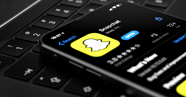 image of snapchat app on phone