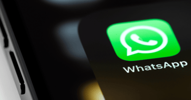 whatsapp app logo showing on phone